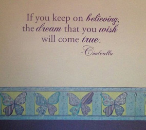 Cinderella Dream Quote Wall Decal by LaciesEmporium on Etsy, $16.00