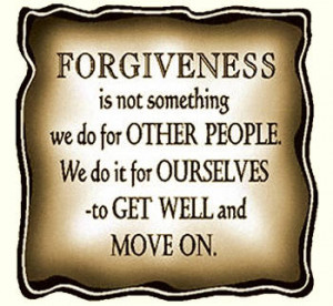 Forgiveness quote on a bronze plaque.