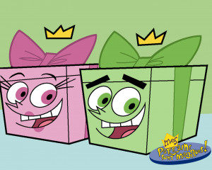 The Fairly OddParents Cosmo and Wanda as present boxes!