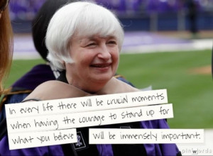 Janet Yellen, to the class of 2014