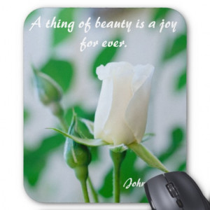 File Name : vertical_mousemat_white_rose_keats_quote ...