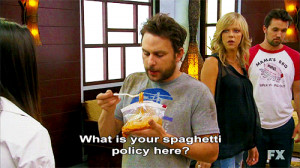 Charlie Kelly Really Knows How To Eat Right