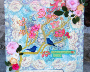 OOAK Delight in the Simple Things T ogether - Mixed Media Canvas Art ...