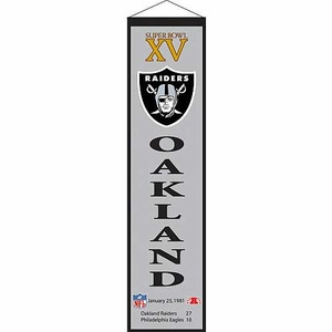 Oakland Raiders Super Bowl XV Banner - Click to enlarge