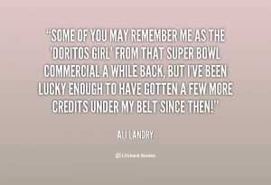 Ali Landry Quotes