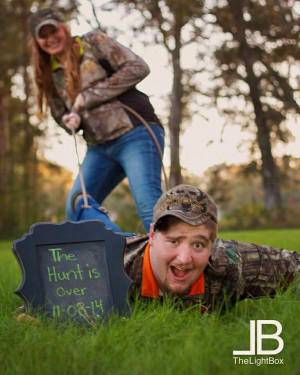 The hunt is over Absolutely doing this for our engagement photos