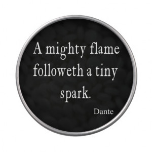 Vintage Dante Mighty Flame Tiny Spark Quote Quotes Jelly Belly Candy ...
