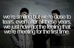 For the First Time~The Script