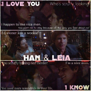 Han Solo and Princess Leia edit