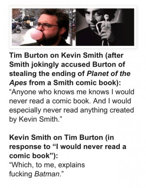 Kevin Smith explains Tim Burton s Batman