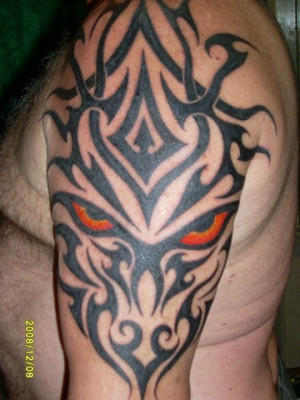 Death Shadow Tribal Grim Reaper Tattoos Picture