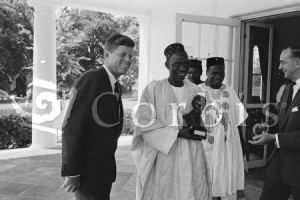 United States President John F Kennedy and Nigerian Prime Minister ...