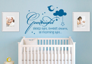 Wall Decal - Goodnight sleep tight