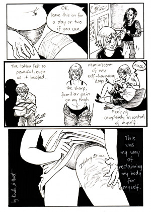 ... calm yourself down without actually self-harming:- Take some ice