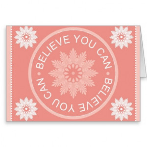 Three Word Quotes ~Believe You Can~ Card