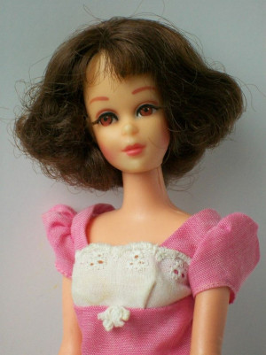 60'S BARBIE Brunette SHORT FLIP HAIR FRANCIE TNT Doll 1170, Pink 'n ...