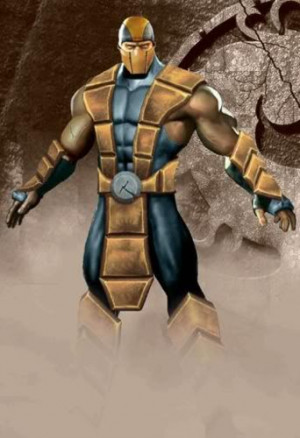 Scorpion's Mortal kombat 2 costume in 3d Image