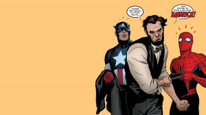 text spiderman captain america abraham lincoln heroes usa yellow ...