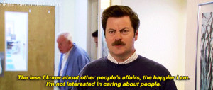 parks and recreation quotes,ron swanson
