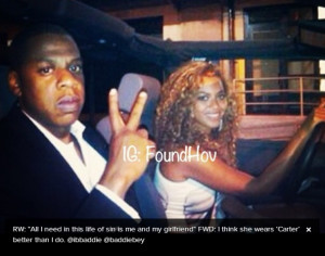 Myne Whitman Writes: Jayz Shows Beyonce Love on Instagram - She ...