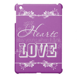 Hearts Full of Love Quote iPad Mini Covers