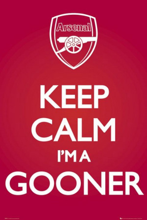 Keep Calm I'm a Gooner - Arsenal FC Fan Tribute