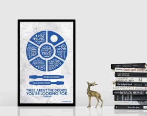 Star Wars R2D2 Inspired Quote Poster by OutNerdMe on Etsy, $18.00