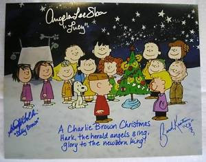 THE-PEANUTS-voices-of-CHARLIE-BROWN-LUCY-SALLY-Signed-11x14-Autograph ...