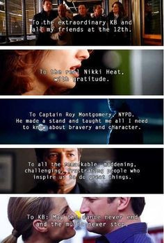 The dedications of Richard Castle