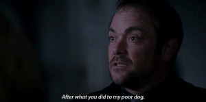 ... Crowley goodbye stranger it's funny because crowley loves dogs as much