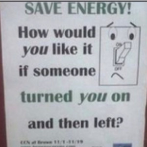 Save energy