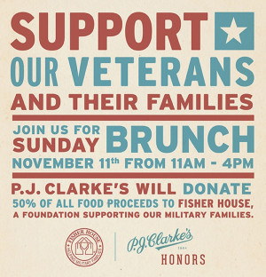 Brunch For A Good Cause At P.J. Clarke's This Veterans Day