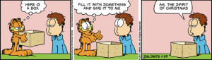 Tirinhas: Garfield em clima de natal