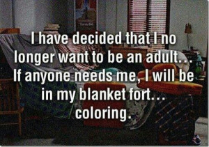 My blanket fort