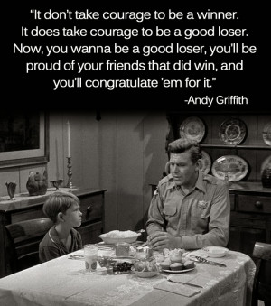 Andy Griffith on Being a Good Loser