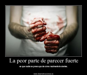 La peor parte de parecer fuerte (FOTO)