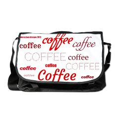 Magic Coffee Fonts Messenger Bag