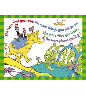 Dr Seuss The More That You Read Poster - Stationery