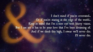 ... this image include: ampersand, galaxy, Lyrics, mine and of mice & men