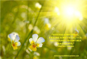 Courage, Dealing with Difficult Time, Churchill Quote, It Is The ...