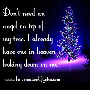 Angel in Heaven Looking Down On Me