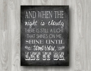 Let it Be Beatles Quote Subway Art PRINTABLE Many by scootapie, $5.00