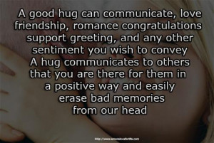 good hug can communicate, love, friendship, romance, congratulations ...