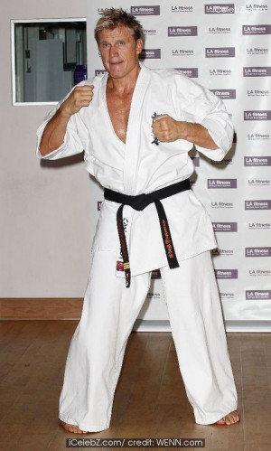 Dolph Lundgren at a photocall at LA Fitness