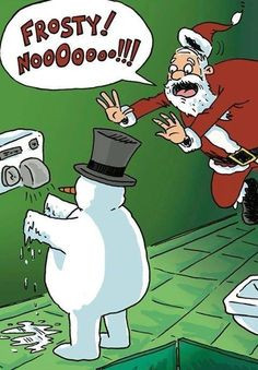 Noooo Frosty! funny quote cartoon lol joke snowman frosty melt More
