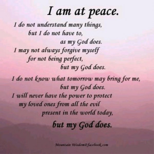 Am At Peace.