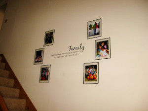 Photo Collage Wall Quote