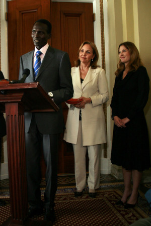 Josette Sheeran and Paul Tergat - Drew Barrymore Speaks To Congress As ...