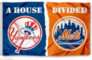 Fly your Yankees vs. Mets House Divided Flag with any of our three ...