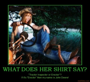 WHAT DOES HER SHIRT SAY? - 